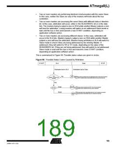 浏览型号ATMEGA8-16AI的Datasheet PDF文件第189页