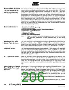 浏览型号ATMEGA8-16AI的Datasheet PDF文件第206页