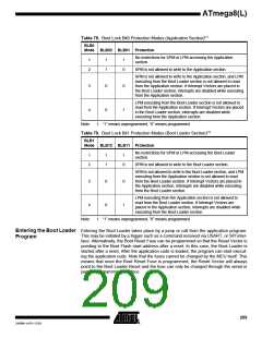 浏览型号ATMEGA8-16AI的Datasheet PDF文件第209页