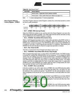 浏览型号ATMEGA8-16AI的Datasheet PDF文件第210页