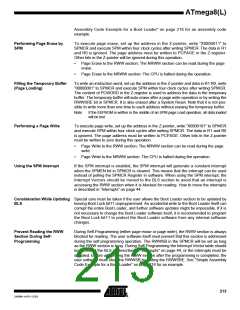 浏览型号ATMEGA8-16AI的Datasheet PDF文件第213页