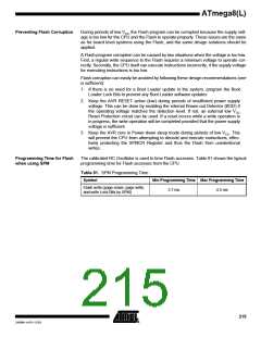 浏览型号ATMEGA8-16AI的Datasheet PDF文件第215页