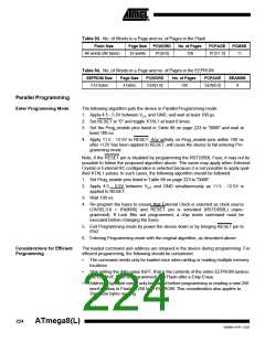 浏览型号ATMEGA8-16AI的Datasheet PDF文件第224页