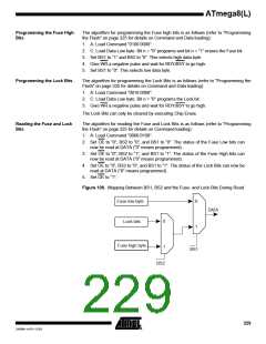 浏览型号ATMEGA8-16AI的Datasheet PDF文件第229页
