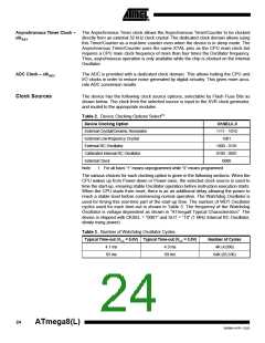 浏览型号ATMEGA8-16AI的Datasheet PDF文件第24页