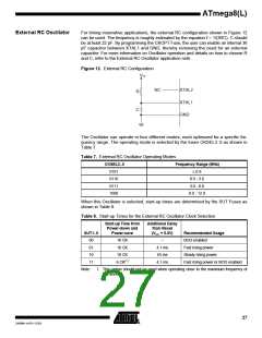 浏览型号ATMEGA8-16AI的Datasheet PDF文件第27页