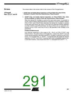 浏览型号ATMEGA8-16AI的Datasheet PDF文件第291页
