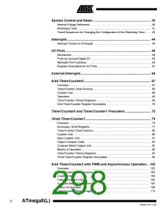 浏览型号ATMEGA8-16AI的Datasheet PDF文件第298页