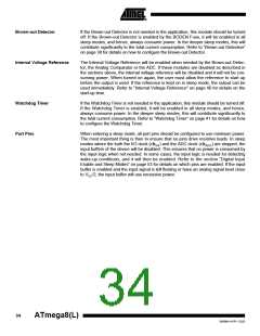 浏览型号ATMEGA8-16AI的Datasheet PDF文件第34页