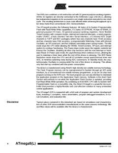 浏览型号ATMEGA8-16AI的Datasheet PDF文件第4页
