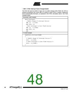浏览型号ATMEGA8-16AI的Datasheet PDF文件第48页