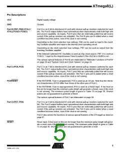 浏览型号ATMEGA8-16AI的Datasheet PDF文件第5页