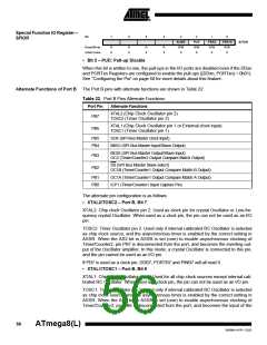 浏览型号ATMEGA8-16AI的Datasheet PDF文件第56页