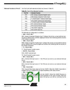 浏览型号ATMEGA8-16AI的Datasheet PDF文件第61页