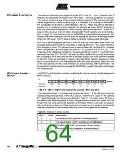 浏览型号ATMEGA8-16AI的Datasheet PDF文件第64页