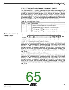 浏览型号ATMEGA8-16AI的Datasheet PDF文件第65页