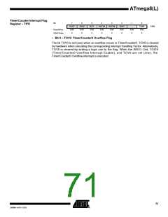 浏览型号ATMEGA8-16AI的Datasheet PDF文件第71页