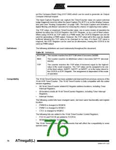 浏览型号ATMEGA8-16AI的Datasheet PDF文件第76页