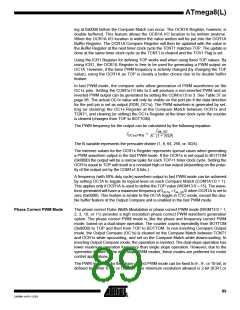 浏览型号ATMEGA8-16AI的Datasheet PDF文件第89页