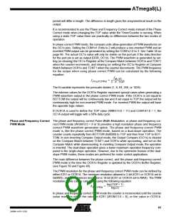 浏览型号ATMEGA8-16AI的Datasheet PDF文件第91页