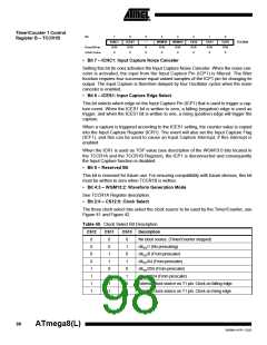 浏览型号ATMEGA8-16AI的Datasheet PDF文件第98页