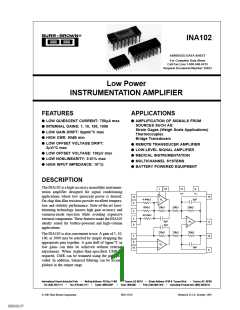 浏览型号INA102的Datasheet PDF文件第1页