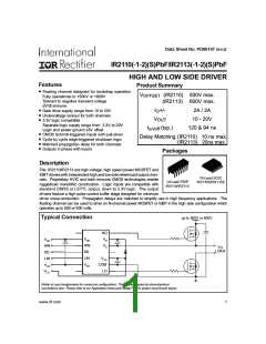 浏览型号IR2110S的Datasheet PDF文件第1页
