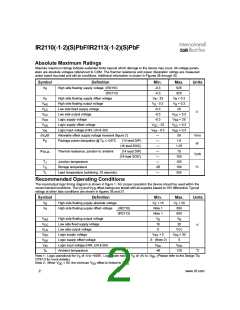 浏览型号IR2110S的Datasheet PDF文件第2页