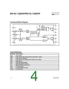 浏览型号IR2113PBF的Datasheet PDF文件第4页