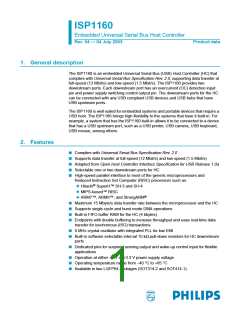 浏览型号ISP1160BD的Datasheet PDF文件第1页