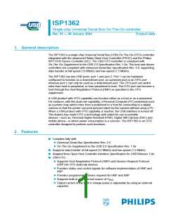 浏览型号ISP1362BD的Datasheet PDF文件第1页