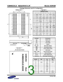 浏览型号K4M56323LE-EN1L的Datasheet PDF文件第3页