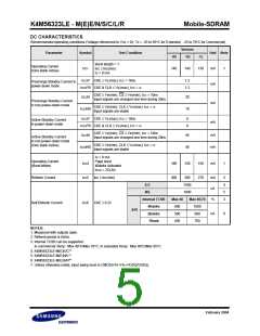 浏览型号K4M56323LE-EN1L的Datasheet PDF文件第5页