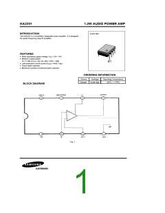 KA2201 (SAMSUNG) PDF技术资料下载KA2201 供应信息IC Datasheet 数据表