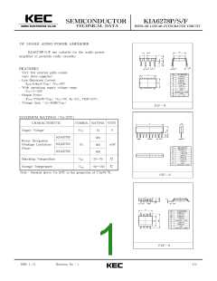 浏览型号KIA6278S的Datasheet PDF文件第1页