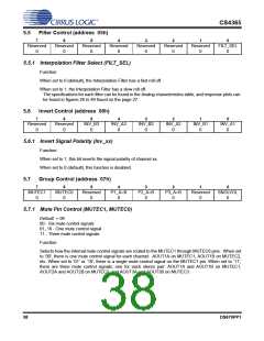 浏览型号CDB4365的Datasheet PDF文件第38页