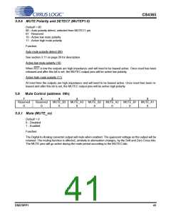 浏览型号CDB4365的Datasheet PDF文件第41页