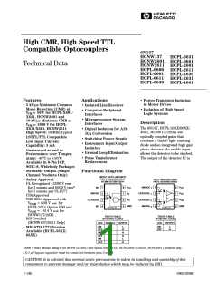 浏览型号HCPL-0631的Datasheet PDF文件第1页