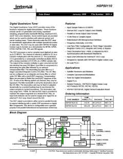 浏览型号HSP50110JI-52的Datasheet PDF文件第1页