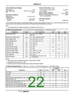 浏览型号HSP50110JI-52的Datasheet PDF文件第22页