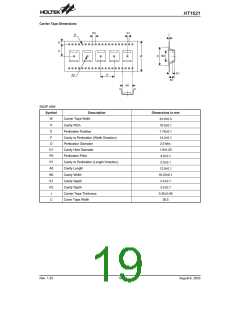 浏览型号HT1621B的Datasheet PDF文件第19页
