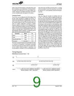 浏览型号HT1621B的Datasheet PDF文件第9页