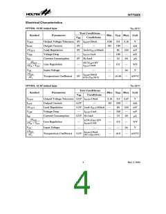 浏览型号HT7533的Datasheet PDF文件第4页
