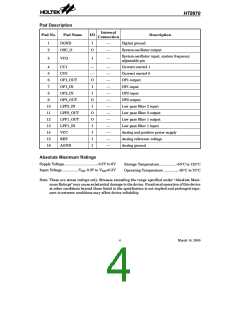 浏览型号HT8970的Datasheet PDF文件第4页