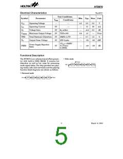 浏览型号HT8970的Datasheet PDF文件第5页