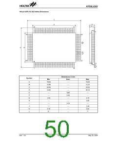 浏览型号HT95L400-128QFP-A的Datasheet PDF文件第50页
