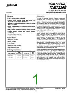 浏览型号ICM7226B的Datasheet PDF文件第1页
