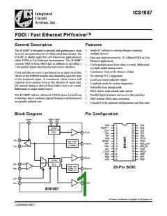 浏览型号ICS1887M的Datasheet PDF文件第1页