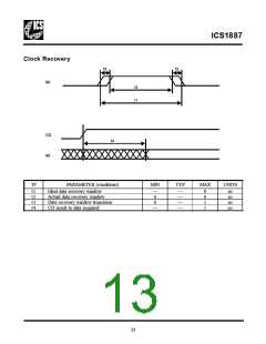 浏览型号ICS1887M的Datasheet PDF文件第13页