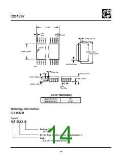 浏览型号ICS1887M的Datasheet PDF文件第14页